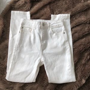 BDG high rise white jeans